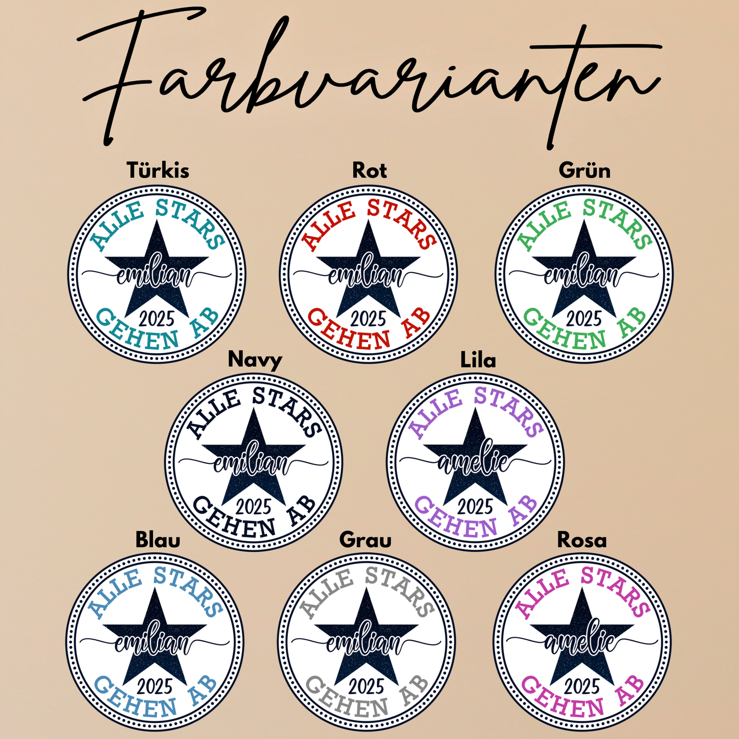 Schulkind Gruppenshirt | Schulabschluss Grundschule | Abschiedsgeschenk 4. Klasse Schüler | beidseitig bedruckt mit Namen und Schuljahr